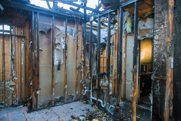 Professional Fire Damage Removal technician working in Libertyville, IL